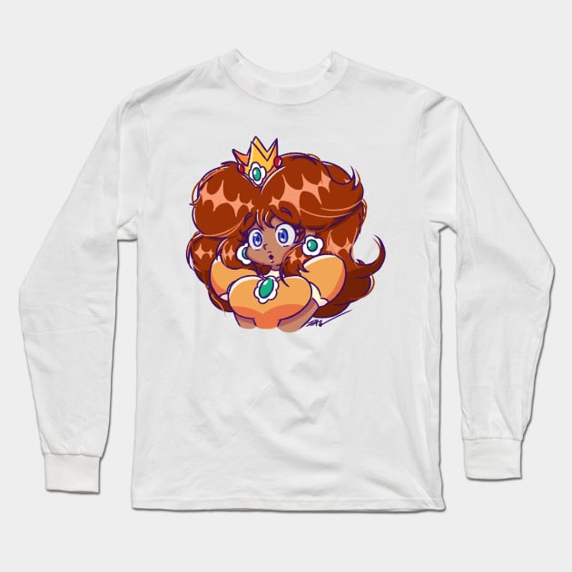 Puffy Hair Daisy Long Sleeve T-Shirt by TheFreakyHoodie